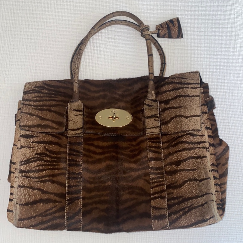 Mulberry animal print handbag